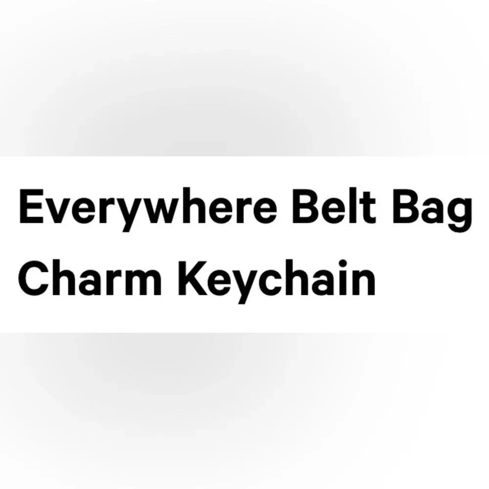 Everywhere Belt Bag Key Charm Butter Cream/Gold Key Charm